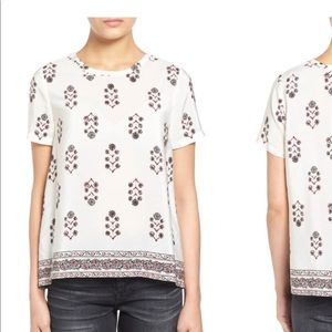 Madewell Silk Vinefloral top